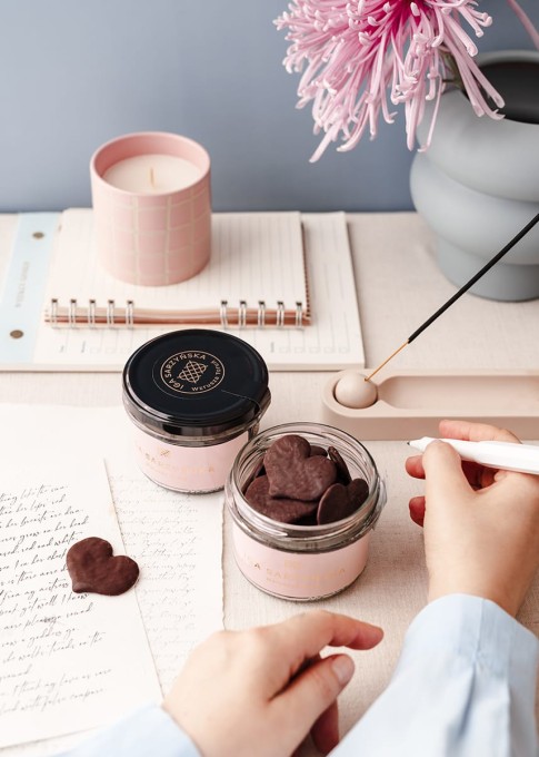 Serduszka miodowe w ciemnej czekoladzie 71%