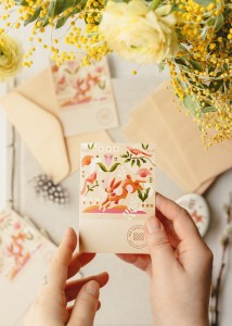 Karnet wiosenny z kopertą