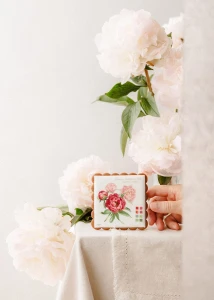 Piwonia - pierniczek artystyczny